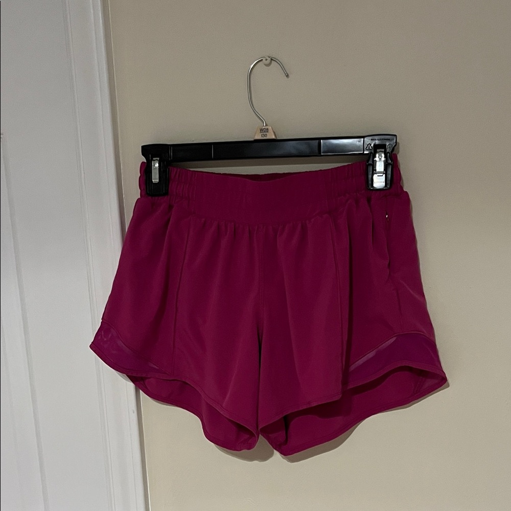 Lululemon Athletica Magenta Pink Hotty Hot Shorts